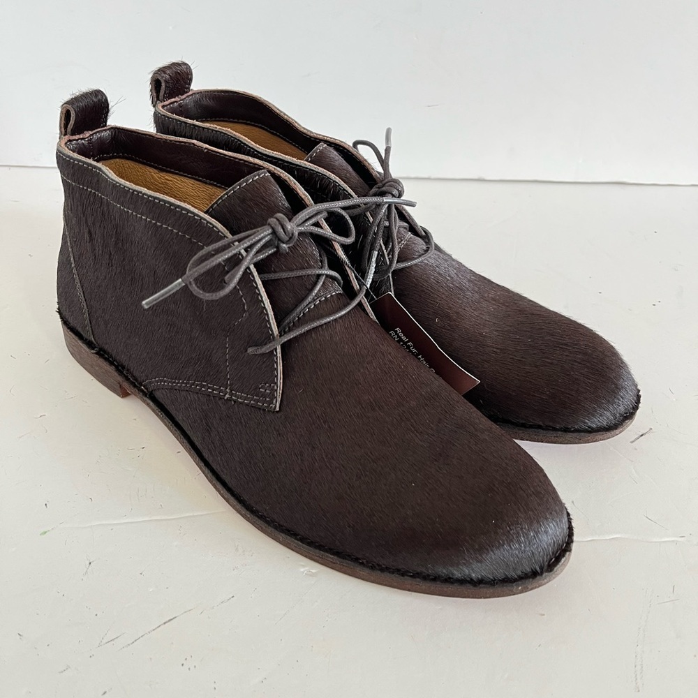 Trask Addy Chukka Calf Hair Leather Boots Brown Size 8.5 M